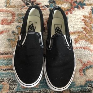 black slip on vans